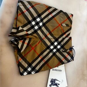 Burberry Beige and Orange Check Pattern